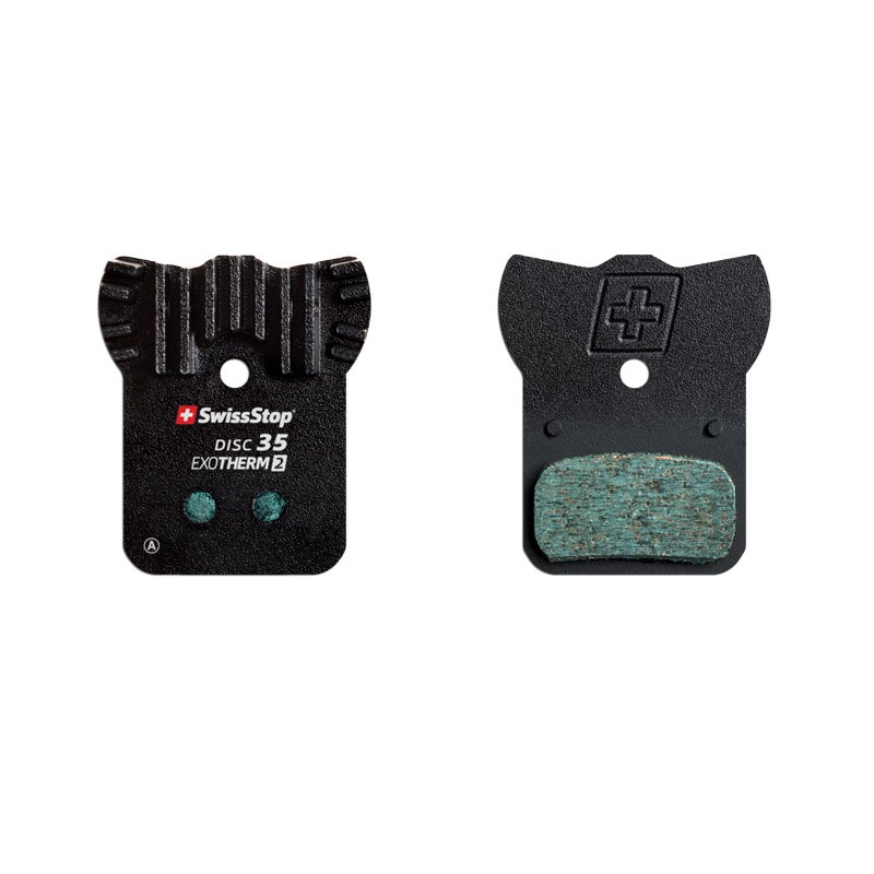 PLAQUETTES DE FREIN SWISSTOP DISC 35 EXOTHERM2 A AILETTES REFROIDISSEMENT POUR SRAM/AVID ORGANIC