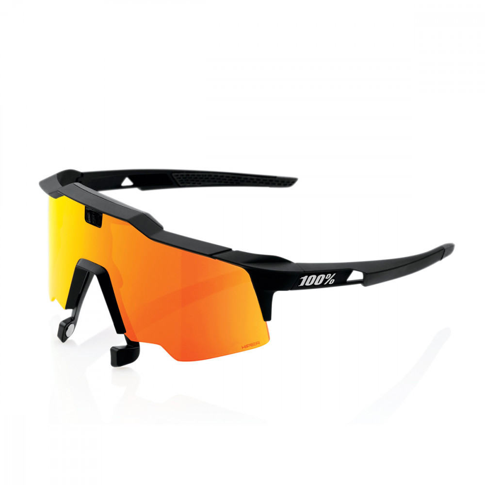 PAIRE DE LUNETTES 100% SPEEDCRAFT AIR SOFT TACT BLACK HIPER RED