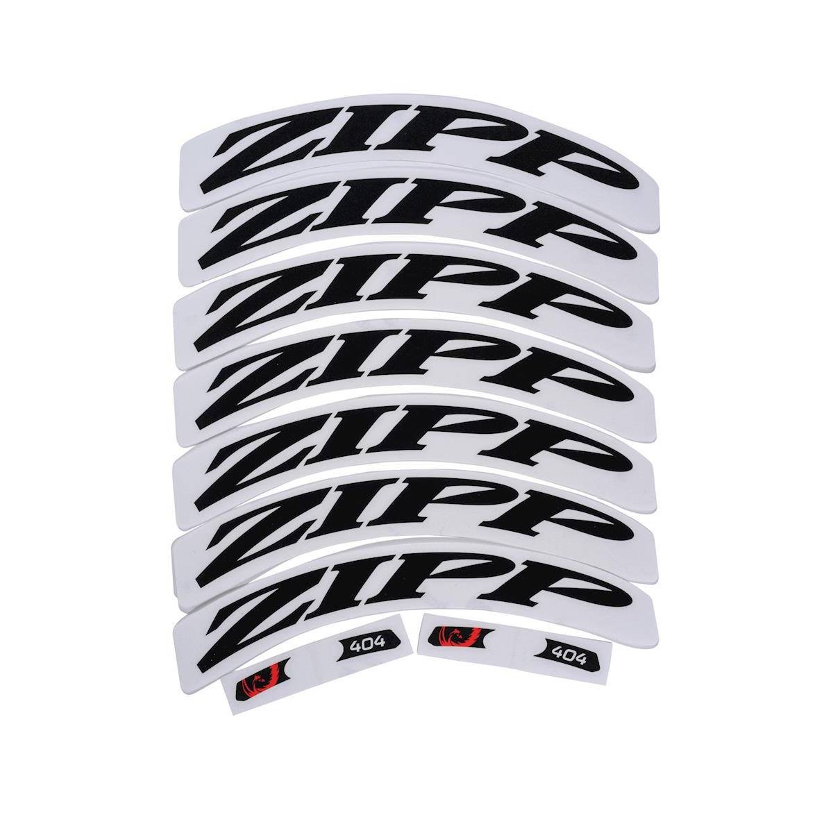 DECAL SET 1 WHEEL 404 ZIPPLOGO MATTEBLK